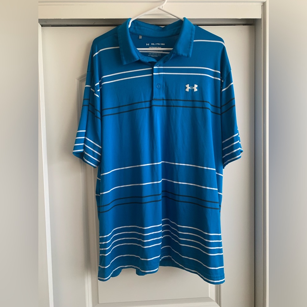 Under Armour Men's Blue Polo Shirt XXL